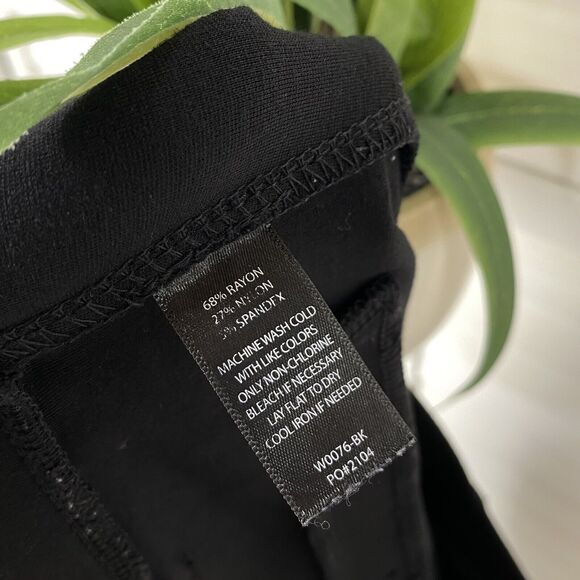 Betabrand Black Straight Leg Classic Dress Yoga Pants Pull On Size L Petite - Picture 9 of 9